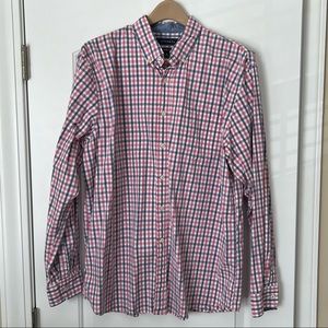 Crown & Ivy Button Down Shirt, Men’s XL, Blue & Pink